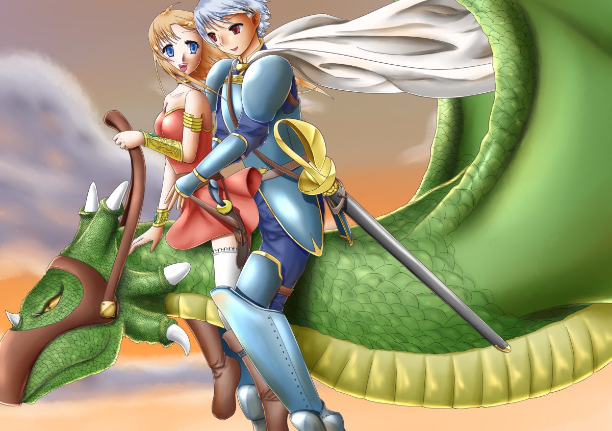 ドラゴンに乗って